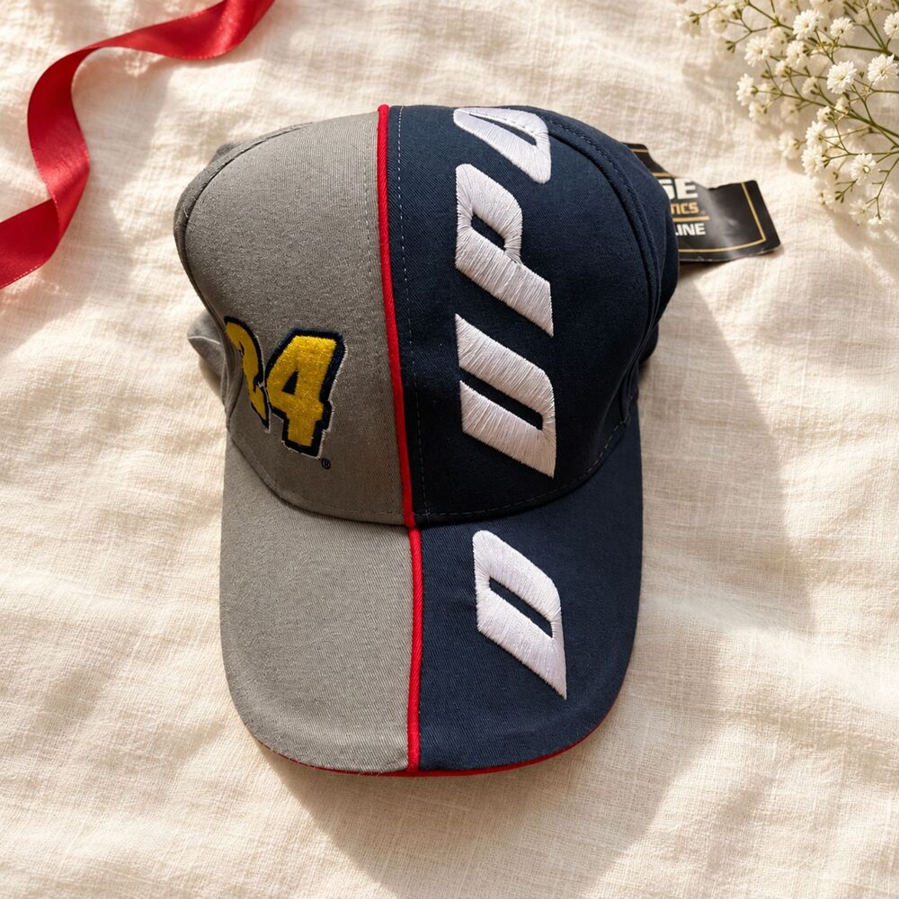 Jeff Gordon #24 DuPont NASCAR Chase Authentics Navy Gray Adjustable Hat